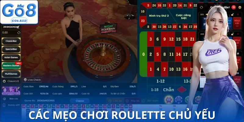 Hướng dẫn mẹo chơi Roulette chuẩn cao thủ