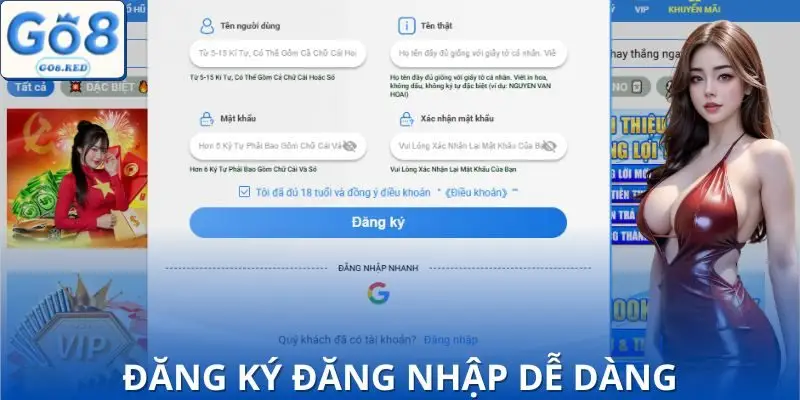Hướng dẫn đăng ký và đăng nhập nhanh gọn trong 60 giây