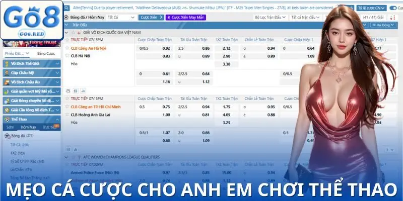 Vài thủ thuật chơi ở sảnh game thể thao